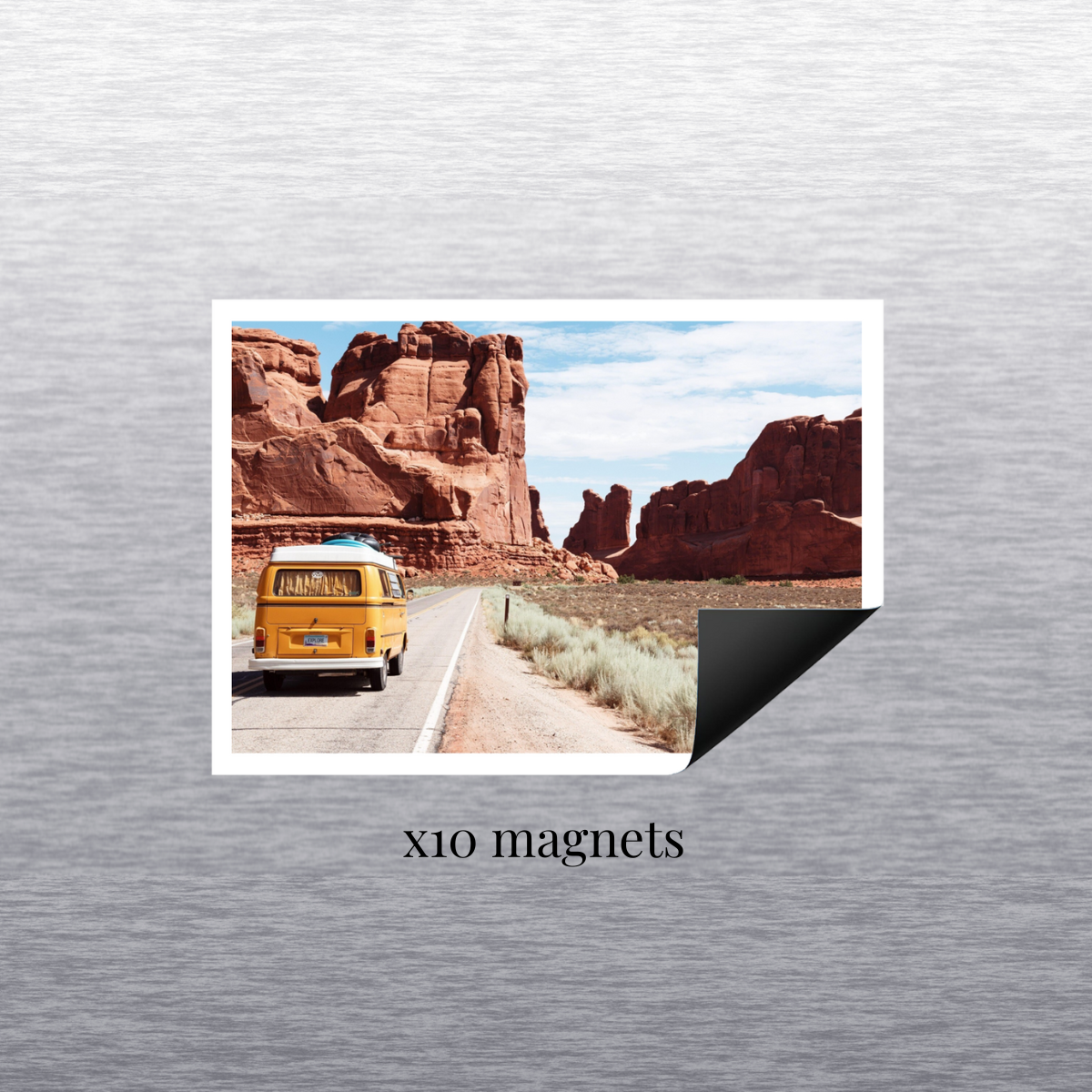 Magnets photo rectangulaires personnalisés (lot de 10 magnets)