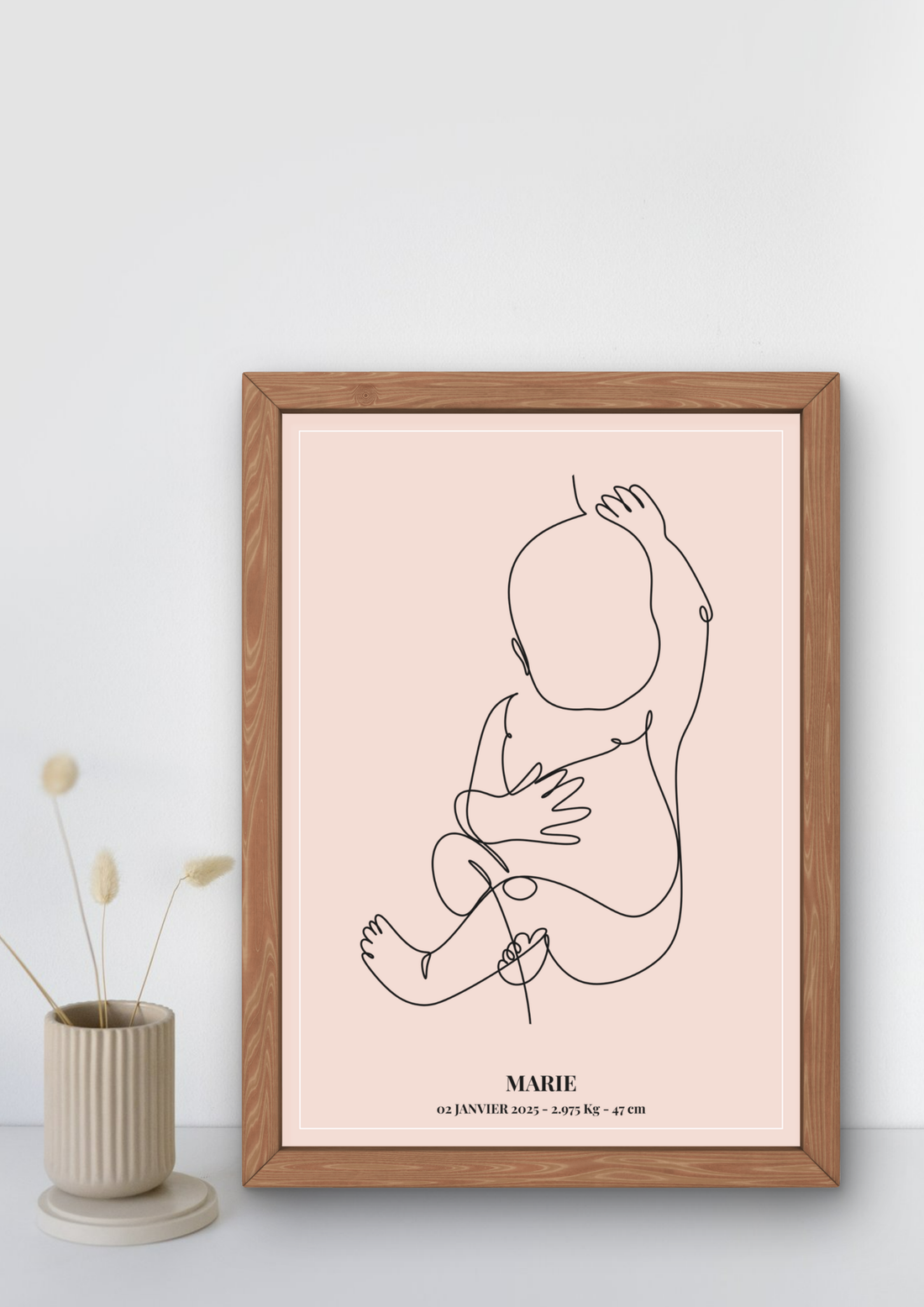 affiche de naissance personnalisée