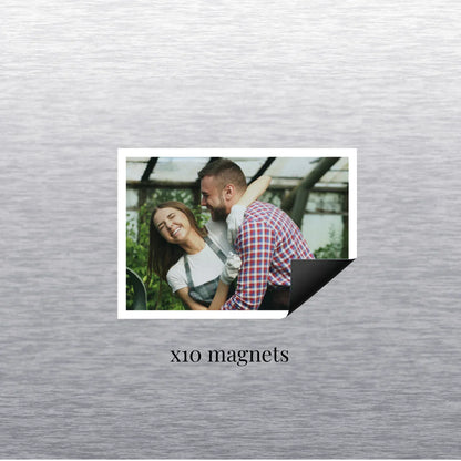 Magnets photo rectangulaires personnalisés (lot de 10 magnets)