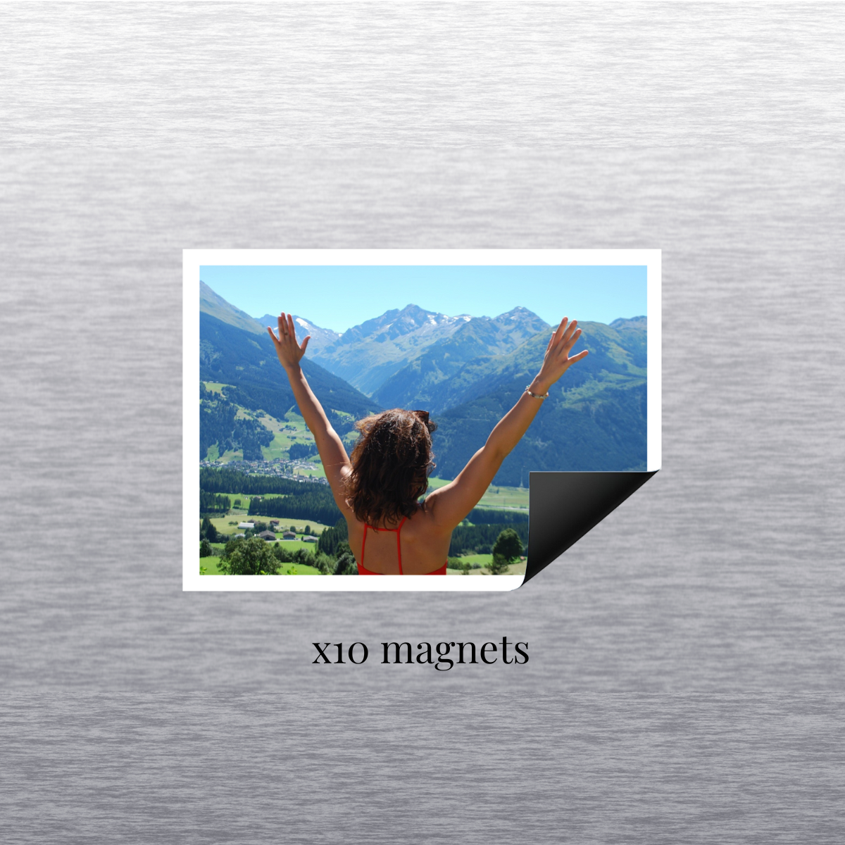 Magnets photo rectangulaires personnalisés (lot de 10 magnets)