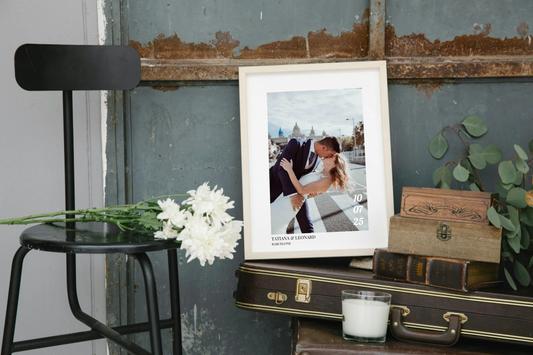 Affiche de mariage - L'amour à Barcelone