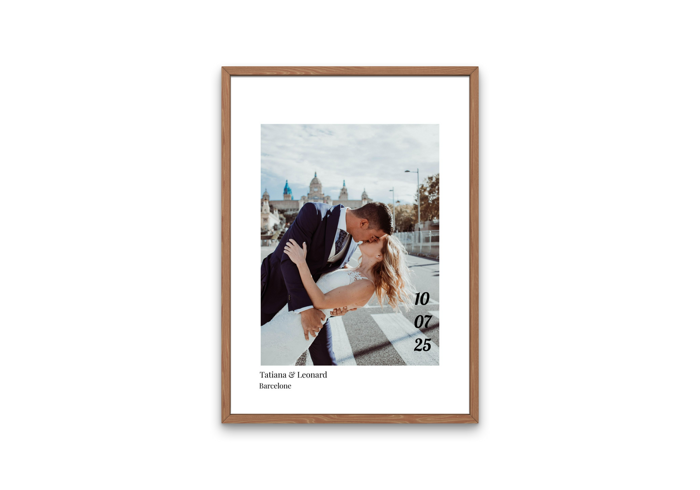Affiche de mariage - L'amour à Barcelone