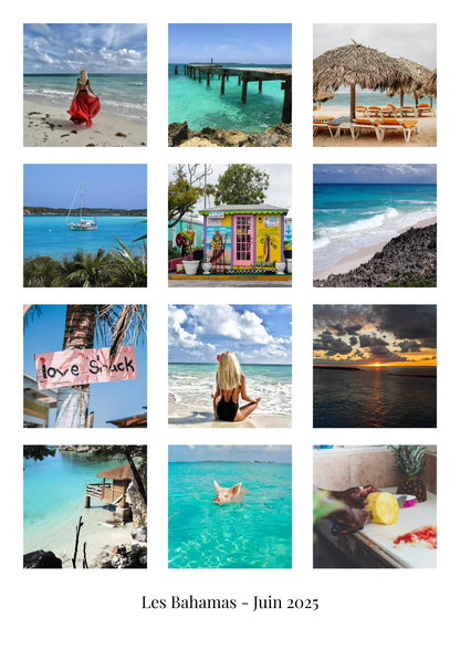 Détail affiche de voyage personnalisée.