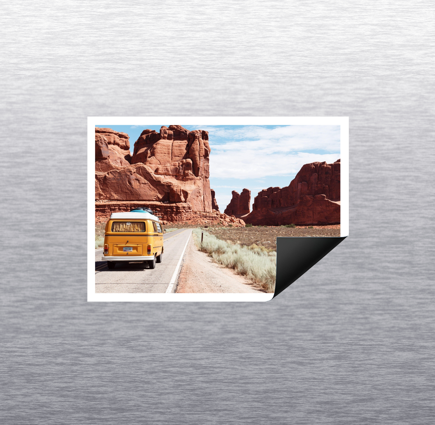 Détail Magnet photo rectangulaire personnalisé