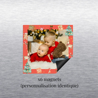 Détail impression magnet photo Noël